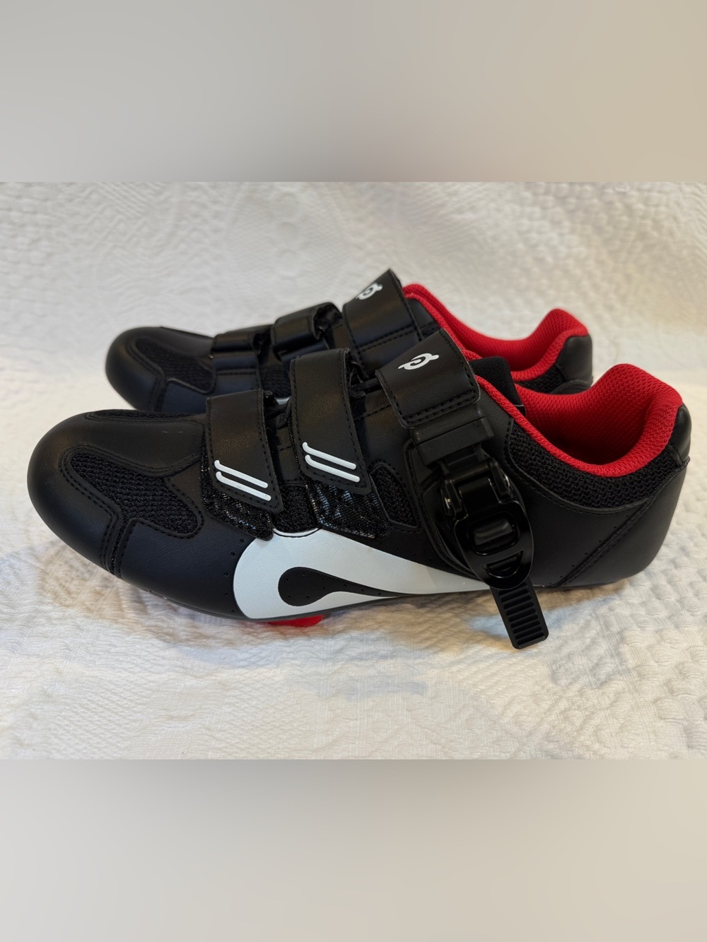 Peloton Original Cycling Shoes With Cleats Red Black Size 39 US 8
